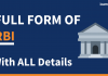 Full Form of RBI with All Details Full Form of RBI
