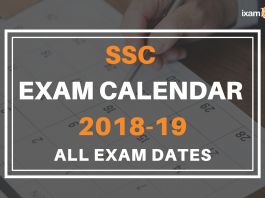 SSC Calendar 2018-19; All Revised Exam Dates