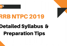 RRB NTPC 2019: Detailed Syllabus and Preparation Tips RRB NTPC Syllabus and Preparation