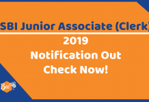 SBI Clerk 2019: Junior Associate Exam Notification With All Details
