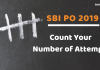 2019 SBI PO: Number of Attempts in Exam SBI PO Number of Attempts