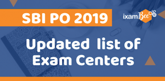 SBI PO 2019 Updated Exam Centres List SBI PO Updated Exam Centres