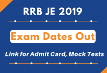 RRB JE 2019 Exam Dates out: Link for Admit Card, Mock Tests