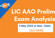 LIC AAO Prelims: May 4, 2019, Shift 1 Exam Analysis