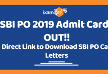 SBI PO Admit Card 2019: Direct Link to Download SBI PO Prelims Call Letters