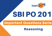 Important SBI PO Reasoning Questions| Series 1