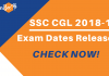 SSC CGL 2019 Exam Dates Released: Check All Important Dates