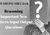 2019 SBI PO/SBI Clerk: Reasoning Important New Pattern Input Output Questions