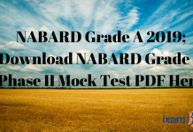 NABARD Grade A 2019: Download NABARD Grade A Phase II Mock Test PDF Here