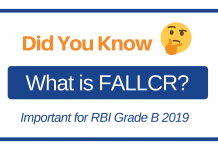Did You Know: What is FALLCR? | RBI Grade B 2019 Question