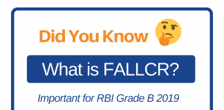 Did You Know: What is FALLCR? | RBI Grade B 2019 Question