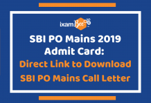 SBI PO Mains Admit Card 2019: Direct Link to Download SBI PO Mains Call Letter