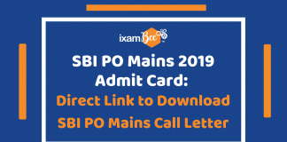 SBI PO Mains Admit Card 2019: Direct Link to Download SBI PO Mains Call Letter