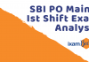 SBI PO Mains 2019: Detailed Shift 1 Exam Analysis SBI PO Mains Ist Shift Analysis