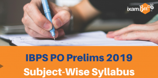 IBPS PO Prelims Subject Wise Syllabus 2019 IBPS PO Prelims Subject-wise Syllabus