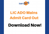 LIC ADO Mains Admit Card 2019: Check & Download Now LIC ADO Admit Card Out