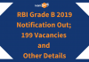 RBI Grade B 2019 notification out: 199 vacancies and other details