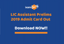 LIC Assistant Prelims Admit Card 2019 Out