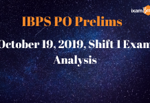 IBPS PO Prelims Exam Analysis 2019-19th October (1st shift)