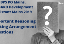 IBPS PO Mains, NABARD Development Assistant Mains 2019: Important Reasoning Seating Arrangement Questions
