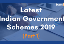 Latest Indian Government Schemes 2019 (Part 1)