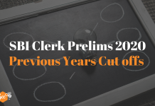 SBI Clerk Prelims Previous Years Cutoffs