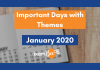 Important Days for the Month of January