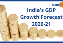 India’s GDP Growth Forecast 2019-20 and 2020-21 by various Financial Organizations