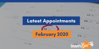 Latest Appointments in February 2020