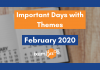 Important Days of February 2020