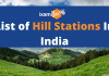 Hill Stations in India- SEBI Grade A/SSC CGL