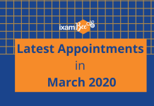 New Appointments in March 2020