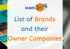 List of Brands and their owner companies List of Brands
