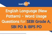 English Language (New Pattern) – Word Usage Questions for SEBI Grade A, NABARD Grade A, and SBI PO
