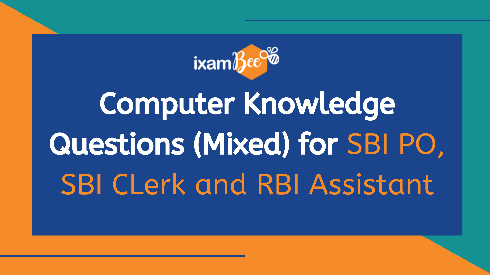 Computer Aptitude Questions for Bank Exams