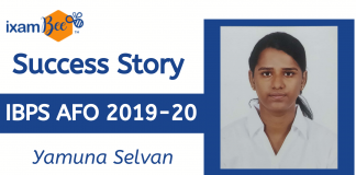 IBPS AFO 2019: Yamuna Selvan’s (Canara Bank AFO) Success story