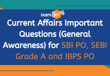 Current Affairs Important Questions for SBI PO, IBPS PO, SBI Clerk mains and RBI Assistant Mains