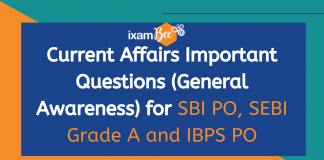 Current Affairs Important Questions for SBI PO, IBPS PO, SBI Clerk mains and RBI Assistant Mains