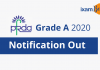 PFDRA Grade A 2020: Notification and All Details