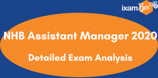 NHB Assistant Manager Exam Analysis 2020 (18th October): Check Section Wise & Overall Exam Review