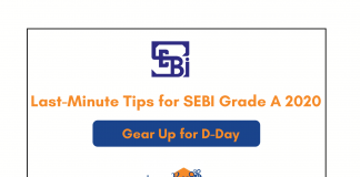 Last-Minute Tips for SEBI Grade A 2020-21.