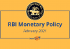RBI Monetary Policy: February 2021 RBI Grade B, RBI Assistant