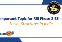Important Topic for RBI Phase 2 ESI: Social Structures in India