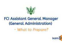 FCI AGM (General Administration)- What to prepare?