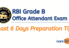 Last Week Tips to Prepare for RBI Office Attendant Exam!