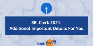 SBI Clerk Recruitment 2021: Important Details SBI CLERK 2021
