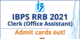 IBPS RRB 2021: RRB Clerk (Office Assistant) Admit Card Out!! IBPS RRB Clerk (Office Assistant) Admit Card Out!! RRB PO Officer Scale 1 Admit Card Out
