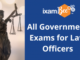 All Government Exams for Law Officers.