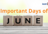 Important Days of June Important Days of June