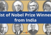 List of Nobel Prize Winners from India List of Nobel Prize Winners from India. Trivia and More.